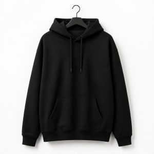 Nexhop Premium Black Hoodie for Men and Women - Cotton Fleece Winter Wear